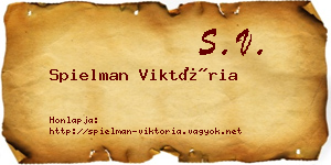 Spielman Viktória névjegykártya